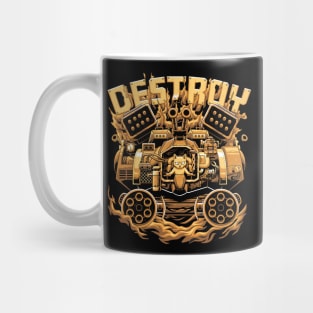 destroy cat Mug